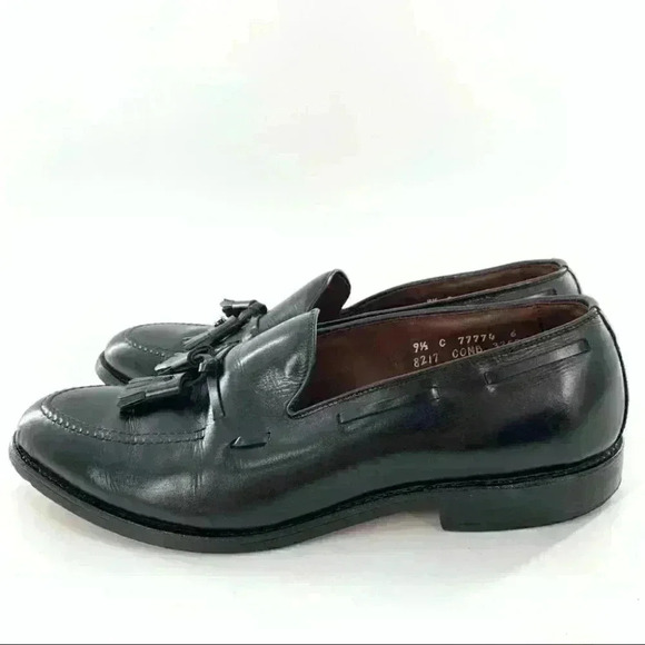 Allen Edmonds Grayson mean loafers size 9.5 black shell cordovan leather - Picture 5 of 16